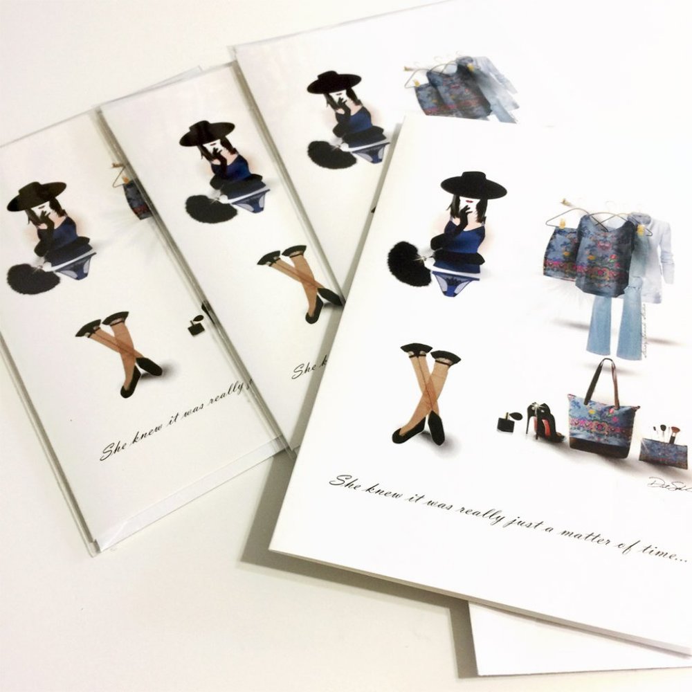 Fashion Note Card, Blank Greeting, or Invitation